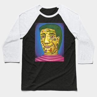 tattooed Selfportrait Baseball T-Shirt